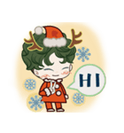 クリスマスのかわいい少年（個別スタンプ：12）