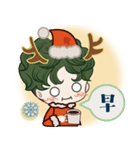 クリスマスのかわいい少年（個別スタンプ：15）