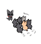 人間味溢れる黒猫すたんぷ（個別スタンプ：8）