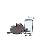 人間味溢れる黒猫すたんぷ（個別スタンプ：11）