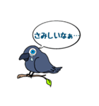 カラスが常に様子を気にしてるょ（個別スタンプ：5）