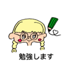 手書きゆるゆる女の子日本語ver.（個別スタンプ：3）