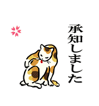 2020江戸の猫ちゃん冬の挨拶（個別スタンプ：34）