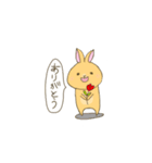 うさぎのりーとん（個別スタンプ：4）