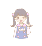 外巻きヘアの女の子たち（個別スタンプ：2）
