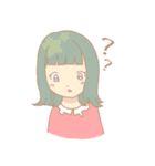 外巻きヘアの女の子たち（個別スタンプ：6）