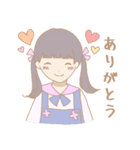 外巻きヘアの女の子たち（個別スタンプ：10）