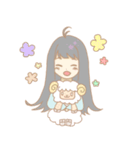 外巻きヘアの女の子たち（個別スタンプ：12）