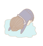外巻きヘアの女の子たち（個別スタンプ：17）