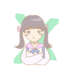 外巻きヘアの女の子たち（個別スタンプ：20）