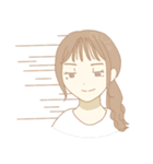 外巻きヘアの女の子たち（個別スタンプ：28）