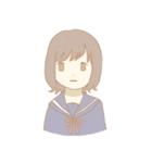 外巻きヘアの女の子たち（個別スタンプ：30）