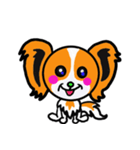 甘えん坊パピヨン犬リロ（個別スタンプ：1）