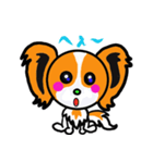 甘えん坊パピヨン犬リロ（個別スタンプ：4）