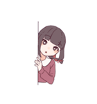 3色のおんなのこたち（個別スタンプ：3）