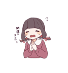 3色のおんなのこたち（個別スタンプ：18）