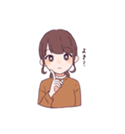 3色のおんなのこたち（個別スタンプ：19）