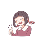 3色のおんなのこたち（個別スタンプ：30）