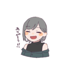 3色のおんなのこたち（個別スタンプ：32）