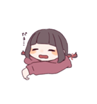 3色のおんなのこたち（個別スタンプ：35）