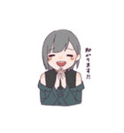 3色のおんなのこたち（個別スタンプ：36）