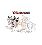 連番するねこここ（個別スタンプ：1）