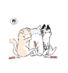 連番するねこここ（個別スタンプ：6）