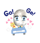 MoonちゃんとMoonくん シリーズ1（個別スタンプ：1）