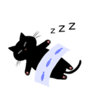 ツンデレくろねこ（個別スタンプ：4）