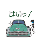 くるまをみがくひと（40’sアメリカ車）（個別スタンプ：3）