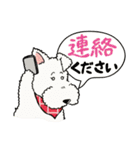ワイヤーフォックステリアのアニーとルーク（個別スタンプ：5）
