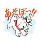 ワイヤーフォックステリアのアニーとルーク（個別スタンプ：19）
