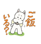 ワイヤーフォックステリアのアニーとルーク（個別スタンプ：23）