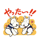 ワイヤーフォックステリアのアニーとルーク（個別スタンプ：28）