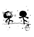 もじゃ と 冬（個別スタンプ：10）