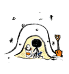 もじゃ と 冬（個別スタンプ：19）