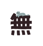 漢字一文字と猫スタンプ（個別スタンプ：32）