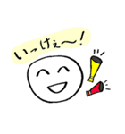 シンプルココロスタンプ 2〜応援・フォロー（個別スタンプ：5）