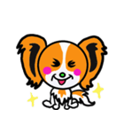 イケメン犬 パピヨンリロ（個別スタンプ：7）