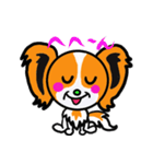 イケメン犬 パピヨンリロ（個別スタンプ：12）