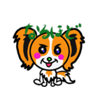 イケメン犬 パピヨンリロ（個別スタンプ：16）