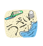 ウィンドサーフィン好きのくま（個別スタンプ：27）