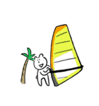 ウィンドサーフィン好きのくま（個別スタンプ：37）