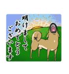 クロハナの年末年始セット2020（個別スタンプ：1）