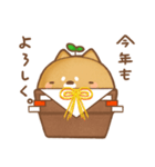 鉢植え犬はちーお正月+クリスマス鉢ー（個別スタンプ：5）