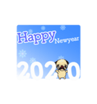 ぐうぐう犬・ふわふわ犬の「お年賀」2020（個別スタンプ：18）