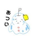 りんごマン 雪だるまver（個別スタンプ：13）