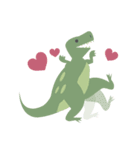 恐竜にもバレンタインデーがありますか？（個別スタンプ：1）