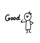 日常で使える ほんわか白いひと - 英語 -（個別スタンプ：12）