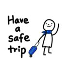 日常で使える ほんわか白いひと - 英語 -（個別スタンプ：16）